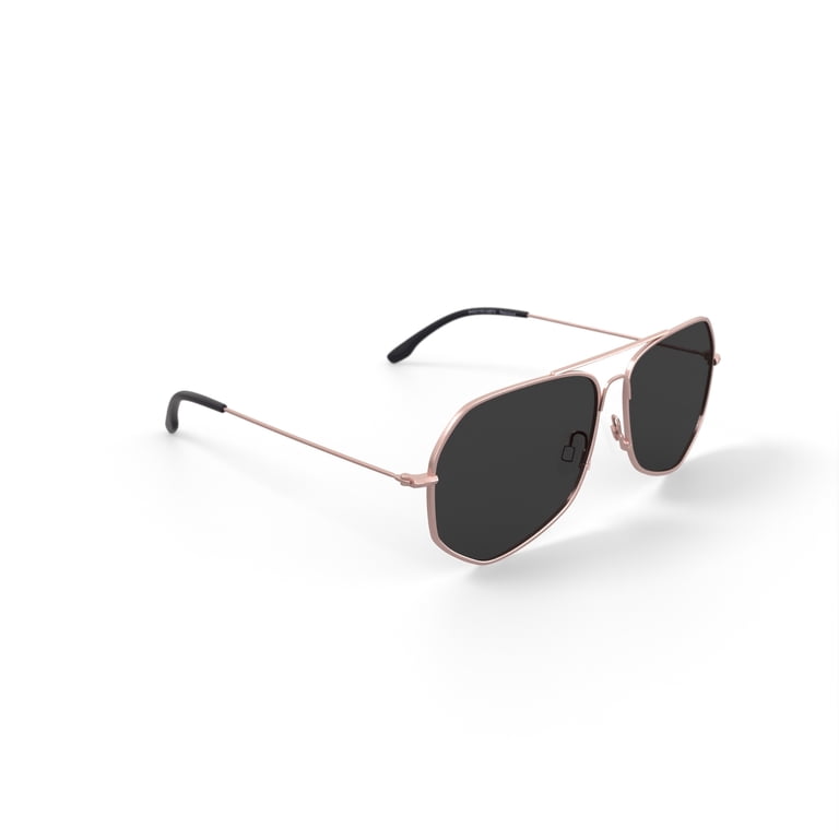 Prive Revaux Gold wire frame Sunglasses new with case and dust cloth Prive Revaux After Party Champagne Gold Tone Frame / Gray  main image 3