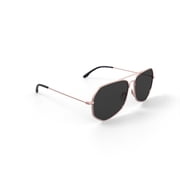 Prive Revaux Unisex Rxable Fashion Polarized Sunglasses, The Cuervo, Aviator, Gold, 59-13-145