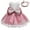 Hot Pink, variant on Odeerbi Girls Birthday Party Dresseses Toddler Net Yarn Embroidery Rhinestone Bowknot Gown Long Dresses Headband Suit Watermelon Red