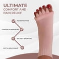 thumbnail image 4 of Happy Feet Toe Alignment Separator Socks, Prevent Foot Cramps and hammertoes, Toe Separator Massage Socks, 4 of 14