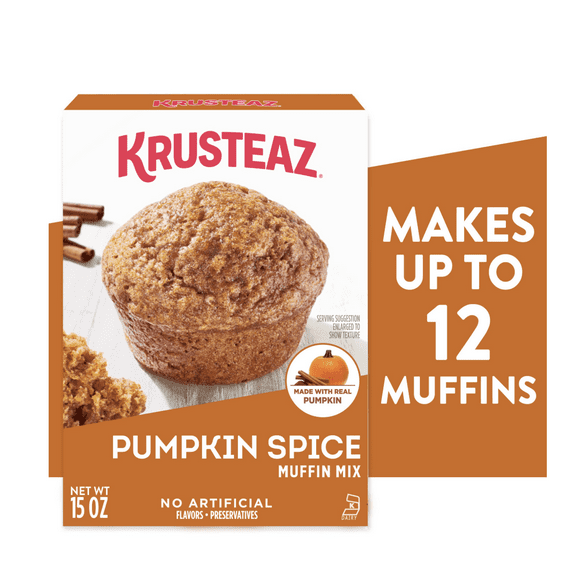 Krusteaz Pumpkin Spice Muffin Mix, 15 oz