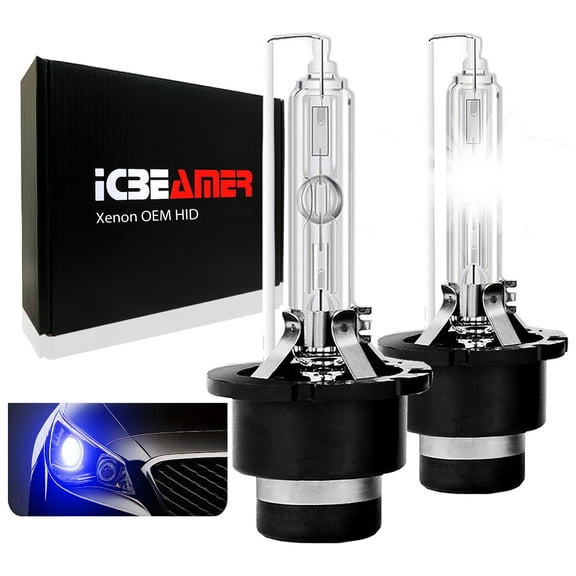 ICBEAMER 12000K D4R D4C D4S Xenon HID Direct Replacement Can Replace OEM Headlight light Bulbs Lamps [Dark Blue]