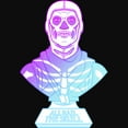 thumbnail image 2 of Junior's Fortnite Skull Trooper All Hail Glow Racerback Tank Top Black Large, 2 of 5