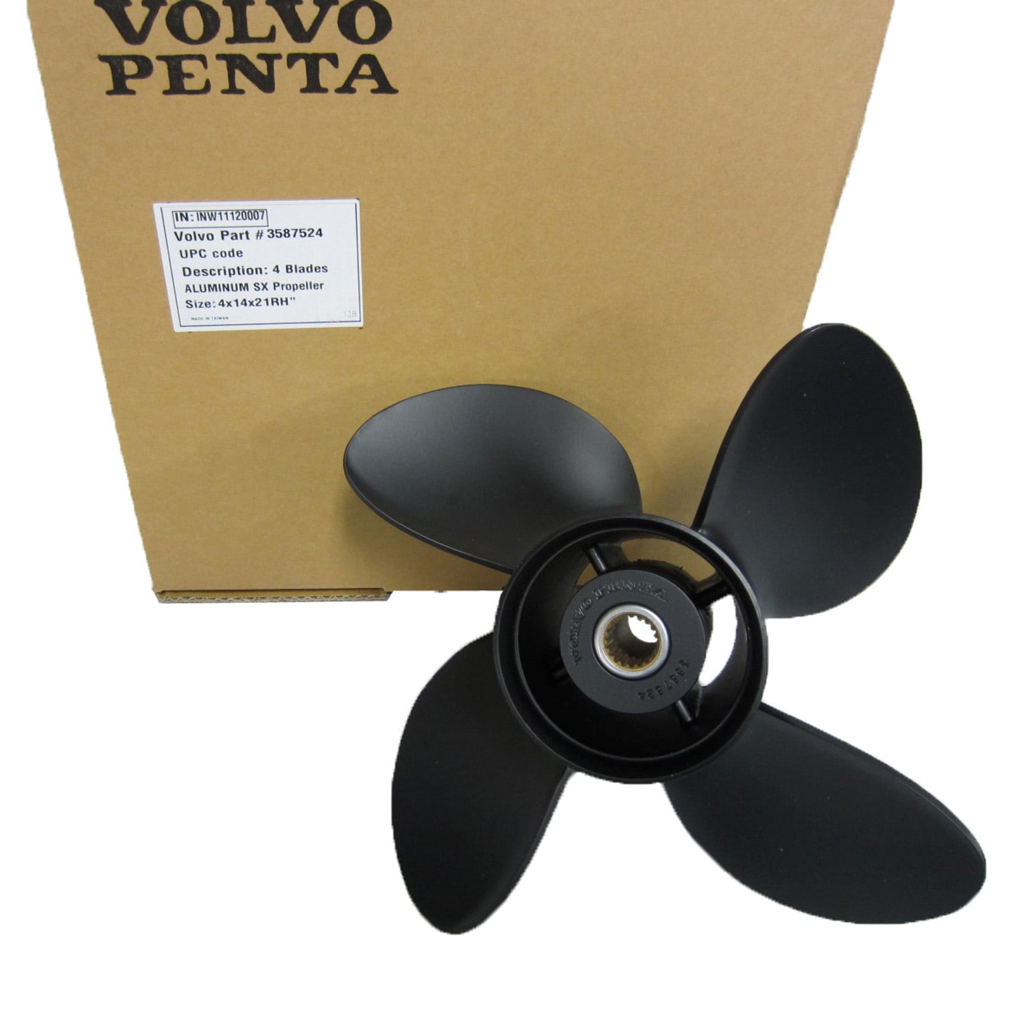 Volvo Penta SX Stern Drive New OEM Propeller 14x21 Prop 3587524 4 Blade