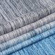 thumbnail image 5 of Cortina de ducha de tela Cortinas de ducha para baño Cortina de baño impermeable Privacidad total con 12 ganchos, 70 x 70 pulgadas, degradado azul gris Xemadio WMZL-1594-1, 5 of 9