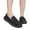 Black, variant on Women's Lightweight Casual Canvas Shoes Slip On Soft Sole Breathable PU Upper Comfortable Footwear for Daily Walking