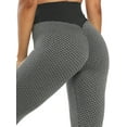 thumbnail image 2 of FANNYC Ruched Textured Sports Yoga Workout Gym Fitness For Women Tummy Control High Waist Leggings Pants Butt Lifting Athletic Clothes, 2 of 6