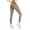 Khaki, variant on Women Yoga Pants High Waist Tummy Control Butt-lifted Skinny Elastic Skinny Compression Jogging Exercise Lady Sports Trousers Sweatpants for Yoga Gym Dance Studio