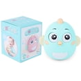 thumbnail image 5 of Turquoise Musical Wobble Bird Tumbler - Battery-Free Mechanical Rattling Toy with Moving Eyes, Soft Safe Material for 0-3 Years, 11cm Early Development Toy Enhancing Coordination & Motor Skills,, 5 of 5