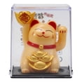 thumbnail image 3 of Lucky Cat Ornament 2 Inch Solar Automatic Waving Lucky Cat Car Cashier Shop Feng Shui Cat Decoration Crafts Figurines, 3 of 10