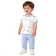 thumbnail image 1 of Ropa fina de verano para bebés, hecha de poliéster, para hombres y mujeres, para recién nacidos, con aire acondicionado, pijama de manga corta y cuello redondo., 1 of 6