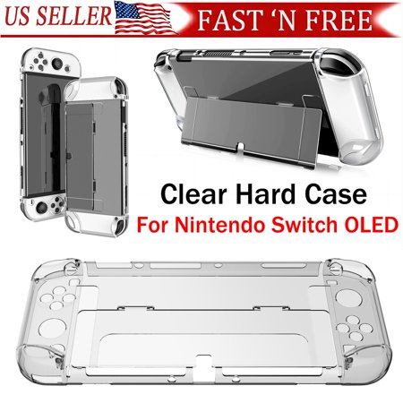 NEW Clear Hard Case Anti-Scratch Grip PC Cover Shell For Nintendo Switch OLED