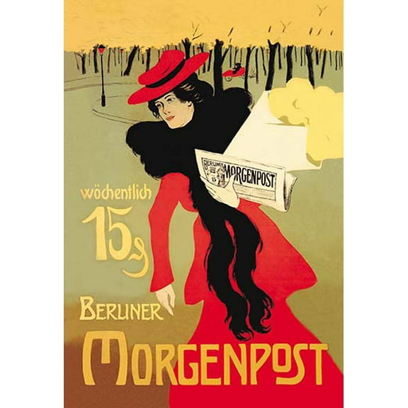 Berliner Morganpost Fine art canvas print (20" x 30")