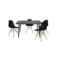 thumbnail image 1 of Comedor Rectangular Murcia 120x70 con Sillas Negras para 4 personas, 1 of 2