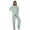 C-Green487, variant on DHFJKG Pajamas For Women Set Long Sleeve Sleepwear Pants Set 2 Piece Loungewear Comfortable Button Down Lapel Shirt Comfy Nightwear