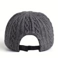 thumbnail image 2 of Winter knitted visor beanie baseball cap, 2 of 3