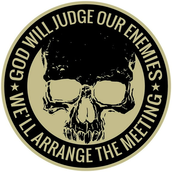 Hot Leathers PPQ1457 9 x 9 in. God Will Judge Patch - Multi Color