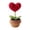 A, variant on Heart-Shaped Handwoven Artificial Flower Pot Romantic Home Decor Gift for Her