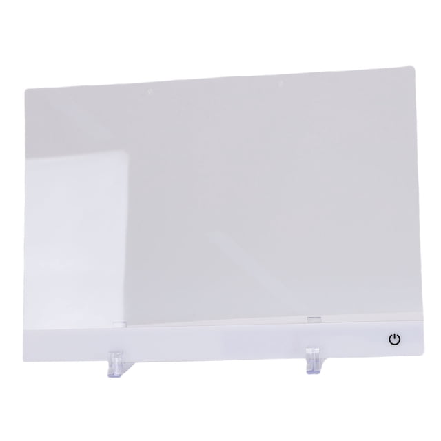 Tablero De Notas LED Acrílico De 13,8 X 10 Pulgadas, 7 Luces RGB, 4 Modos Dinámicos, Tablero Acrílico De Borrado En Seco Iluminado Con 7 Marcadores, Soporte De Exhibición,