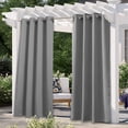 thumbnail image 2 of Mistaha 2PC Curtains Home Modern Simple Solid Color Blackout Cloth Outdoor Waterproof Sunscreen Anti UV, 2 of 6