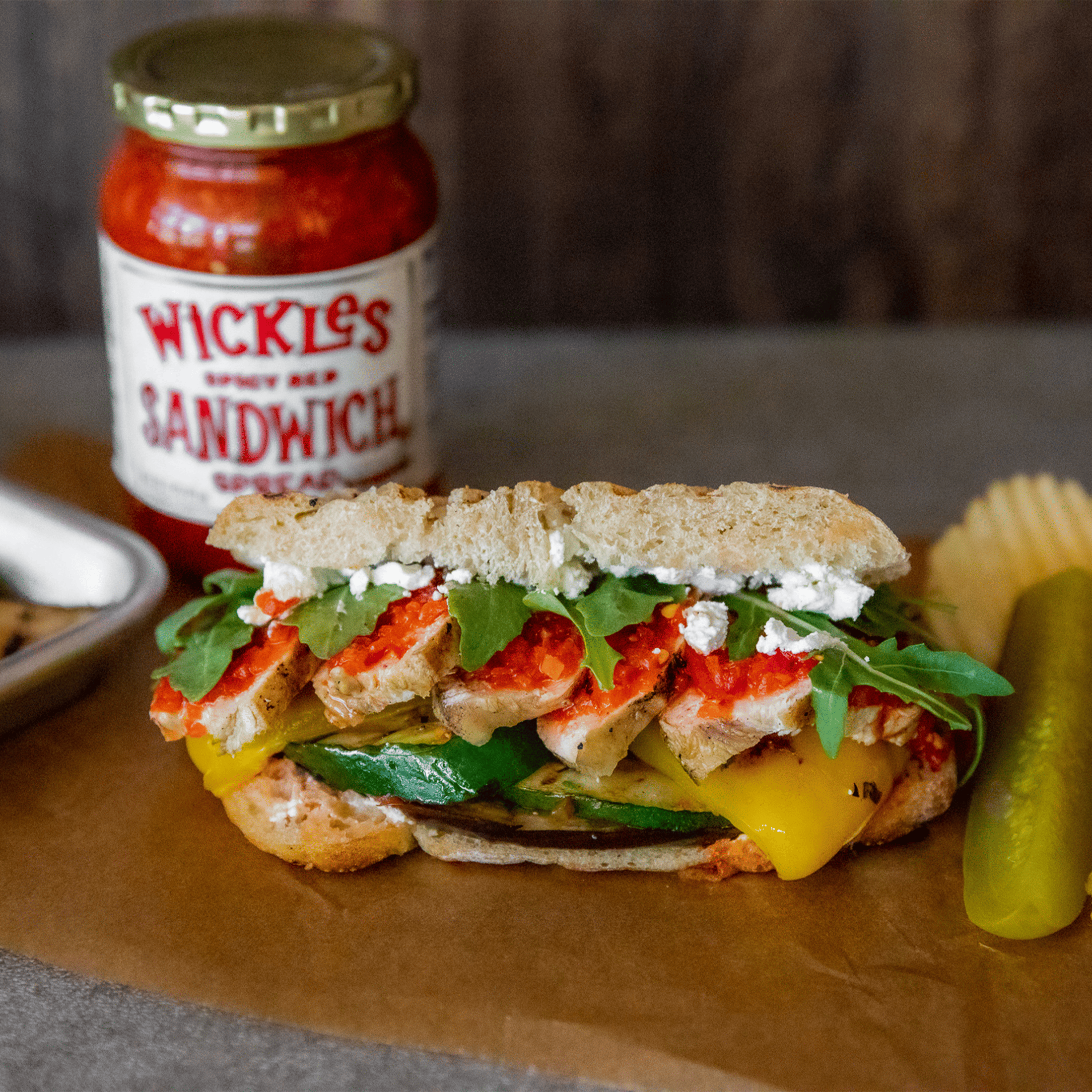 Wickles Spicy Red Sandwich Spread, 16 fl oz Jar
