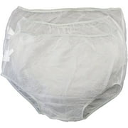 Vinyl Waterproof Incontinence Underpants, 3 Pair, Large, Clear
