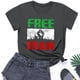 thumbnail image 3 of Tops de Cuello Alto para las Mujeres de la Carta de la Moda Impresa Blusas de Manga Corta, Camisas Casuales Suaves con Cuello Triple 弹性 Ajuste, Camiseta de Suéter de Uso Diario, 3 of 5