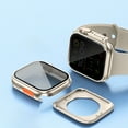 thumbnail image 2 of PC Watch Case for Apple Watch Series 9/8/7 41mm with Privacy Screen Protector, Ultra Slim Shockproof Scratch-Resistant Cover, Makes Smartwatch Look Like Ultra-style, Titaniumgold, 2 of 7