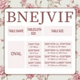 thumbnail image 3 of Oval Tablecloth Pink Floral Tablecloth, Modern Floral Oval Tablecloth, Pink Floral Tablecloth, Indoor/Outdoor Waterproof Wrinkle Free Durable Pink Tablecloth for Oval Tables 60 X 102 in, 3 of 6