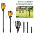thumbnail image 4 of TomCare 8 Luces de Antorcha Solar para Exteriores 62cm Impermeables, 4 of 8