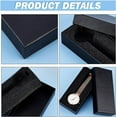 thumbnail image 4 of 6pcs 1-Slot Watch Box Black Cardboard Watch Storage Box 2.5 x 5.7 Inch Watch Display Holder Watch Travel Case with Sponge for Wristwatches Bracelet Jewelry Packing Organizer DIY Making, 4 of 6