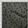 thumbnail image 4 of oneOone Georgette Viscose Dusty Gray Fabric Christmas Tree Sewing Craft Projects Fabric Prints By Yard 42 Inch Wide, 4 of 4