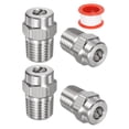 thumbnail image 1 of 4 piezas de puntas de limpieza de superficie de 25 grados, diámetro de 1.236 mm, macho NPT de 1/4" de acero inoxidable con cinta de sellado, 1 of 1
