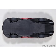 McLaren Speedtail Volcano Red Metallic with Black Top and Suitcase Accessories 1 18 Model Car by Autoart