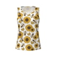 thumbnail image 6 of Sigee Sunflowers and Bees for Women's Workout Tank Top,Running Tank Tops,Sleeveless Gym Clothes, 6 of 8