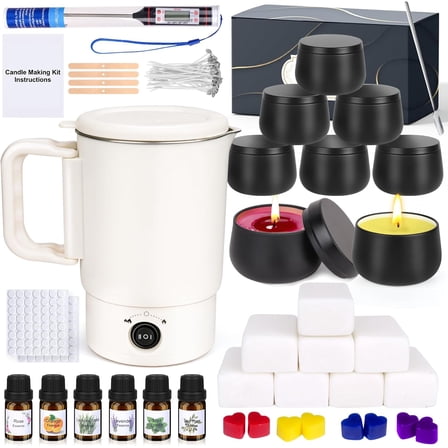 Candle Making Kit for Adults, DIY Soy Candles Making Supplies for Beginners, Complete Candle Kit for Starter, Perfect as Home Decoration Party Gift