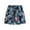 Blue, variant on sovlvnd Mens Shorts Mens Casual Printed Beach Shorts With Elastic Waist And Drawstring Pocketless Knee Length L, Black