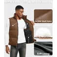 thumbnail image 4 of Y.F.H sunbest Men's Puffer Vest Sleeveless Jacket Outdoor Winter Warm Lightweight Quilted Outerwear Vest, 4 of 6