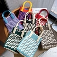 thumbnail image 3 of Bolso para teléfono móvil a cuadros, bolso bandolera para mujer, pequeño, lindo, ligero, para las cuatro estaciones, bolso de punto, 3 of 6