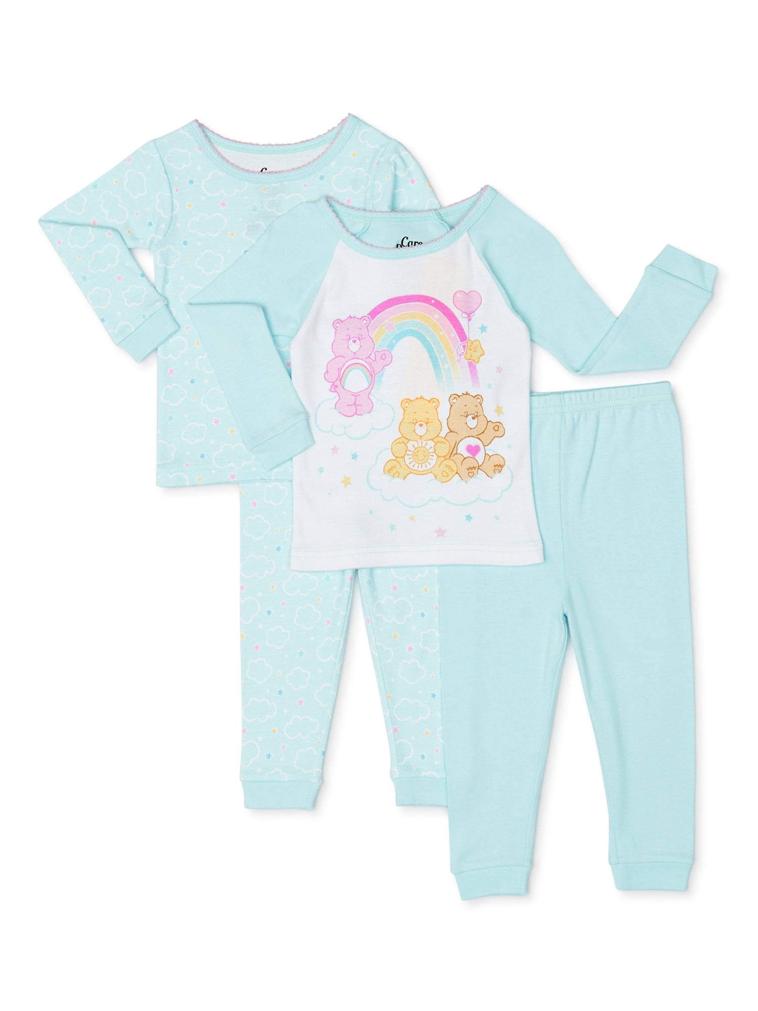 Care Bears Care Bears Baby Girl Long Sleeve Snug Fit Cotton Pajamas