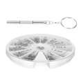 thumbnail image 1 of LNGOOR Kit de Réparation Micro Tournevis Lunettes Magnétiques Pièces de Rechange Argent, 1 of 8
