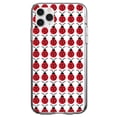 thumbnail image 1 of DistinctInk Clear Shockproof Hybrid Case for iPhone 12 Pro MAX (6.7" Screen) - TPU Bumper, Acrylic Back, Tempered Glass Screen Protector - Red White Black Lady Bugs, 1 of 2