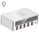 thumbnail image 5 of Methold 818F 6 en 1 rápido Multi-puertos inalámbrico USB C Tipo C Carga rápida QC3.0 Estación de carga de teléfono para / Teléfono y Comunicación, 5 of 6