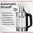 thumbnail image 5 of Electric Kettle with tea Infuser and Temperature Control - Keep Warm Function, Rapid Boil, Automatic Safety Shut Off,, No Plastic on Water, British Patent Technology,Large 1.7L, 5 of 6