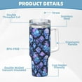 thumbnail image 5 of Pofeuu Skull blue crystal flower Print 40oz Ice Bully With Handle And Straw Stainless Steel Vacuum Insulated Cup And 2 In 1 Straw Lid, 5 of 8