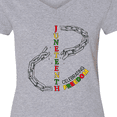 thumbnail image 4 of Inktastic Juneteenth-celebrating Freedom Breaking Chains Women's V-Neck T-Shirt, 4 of 5