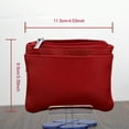 thumbnail image 4 of BE-TOOL Mini Pouch Wallet with Key Ring Zipper Multifunctional Card Case Leather Coin Purse for Men Women Gifts Black, 4 of 7