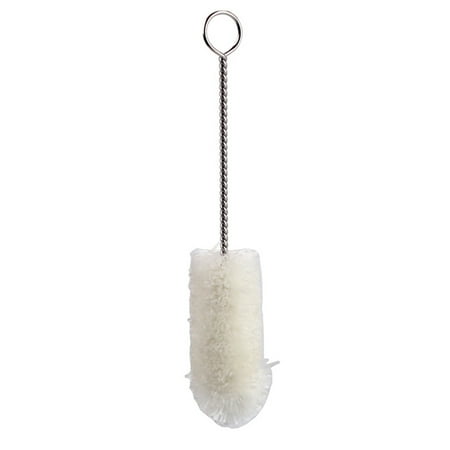

1 Pc Universal Fluff Mouthpiece Cleaning Brush with Metal Handle for Trumpet Woodwind Instrument (White)