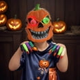 thumbnail image 6 of Halloween Decorations Indoor, Light Up Halloween Pumpkin Mask Scary Light-Up Costume Prop for Horror Party, 6 of 9