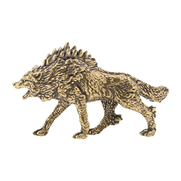 Adorno de de latón coleccionable, decoración Feng Shui, artesanal, figuras de animales realistas, estatua decorativa para mesa de sala de
